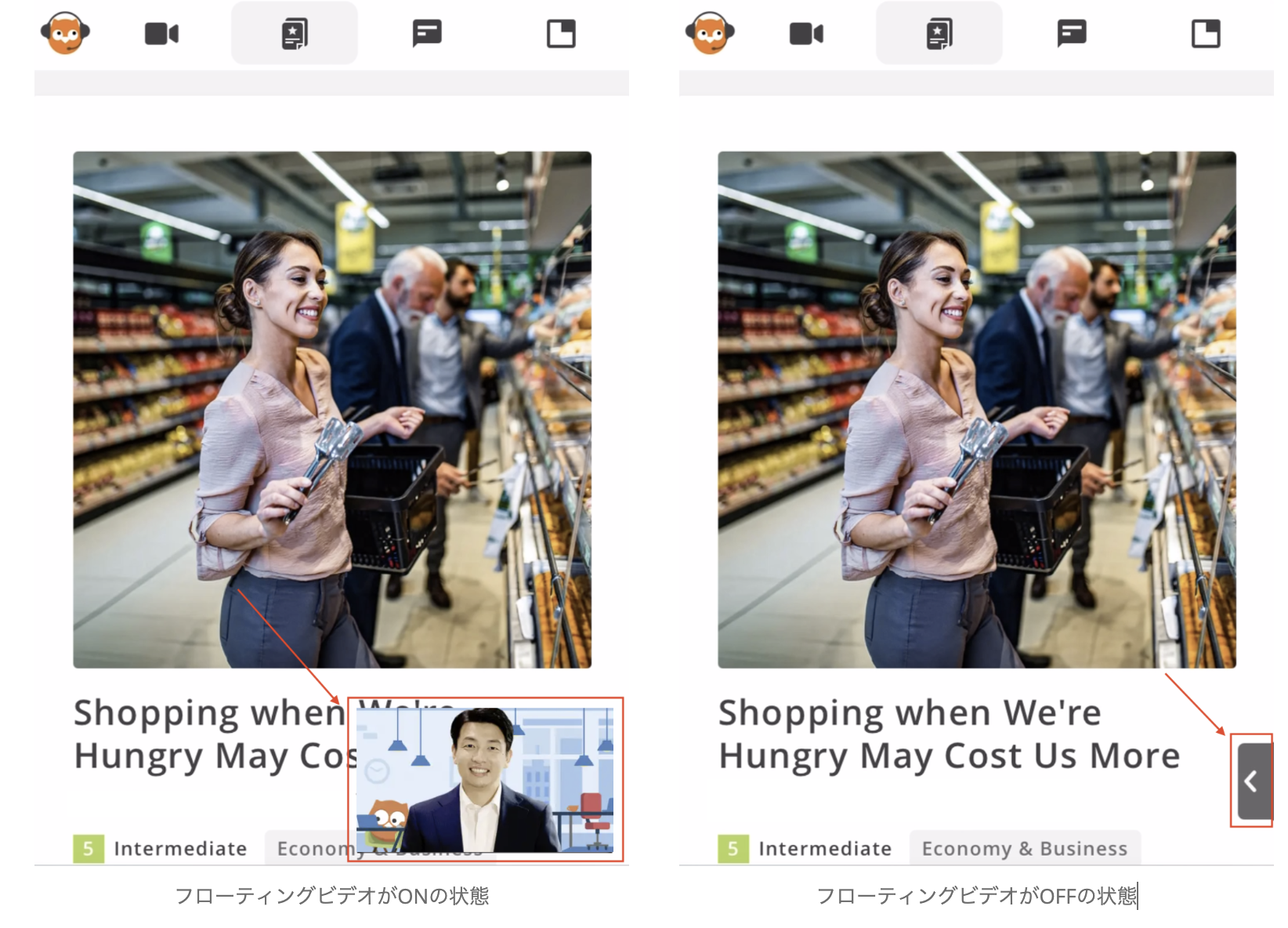 Bellbird 2024:フローティングビデオ