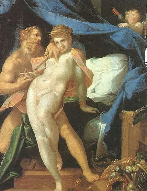 Vulcan and Maia by Bartholomeus Spranger