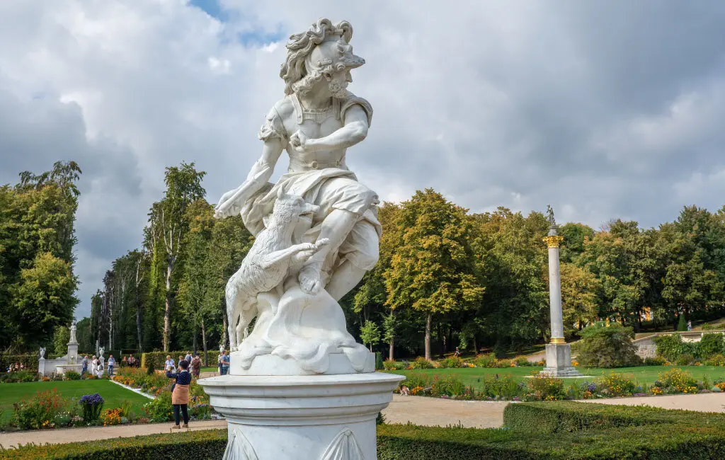Sculpture of Ares at Sanssouci Palace Gardens