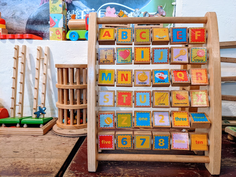 English alphabet blocks - toy