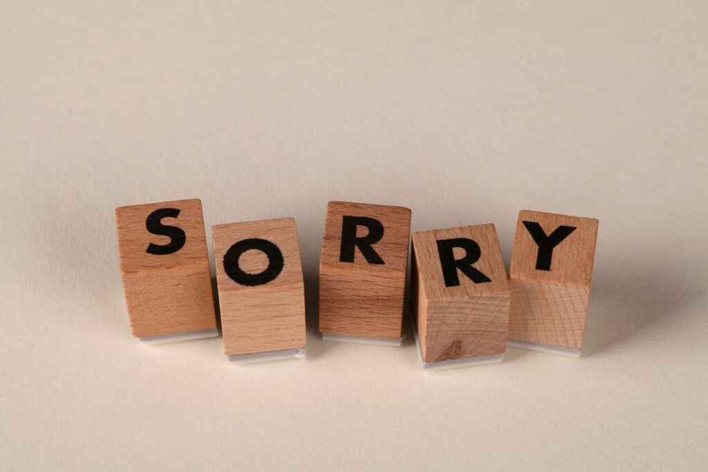 Other Ways to Say "I'm Sorry" in English